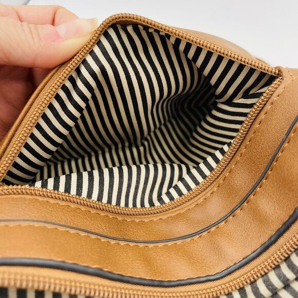 Unbranded Small Brown Faux Pebbled Leather Purse With Bling - Picture 8 of 10